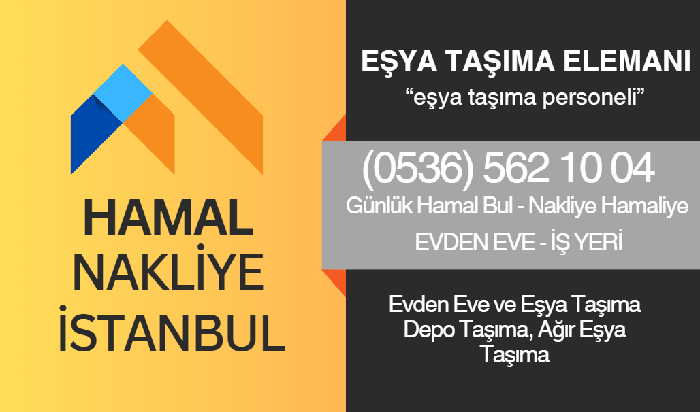 eşya taşıma elemanı bul istanbul